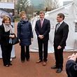 Geneva  8 December 2015. Visit of Shelter Research Unit of the Red Cross of Luxembourg outside  the international conference of the red cross and red crescent.  Son Altesse Royale la Grande-Duchesse Maria Teresa du Luxembourg, president of Luxembourg Red Cross.