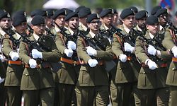 Nationalfeiertag 2019. Prises d'Armes, Militärparade, Boulevard JF Kennedy, Militär, Armee, Foto: Guy Wolff/Luxemburger Wort