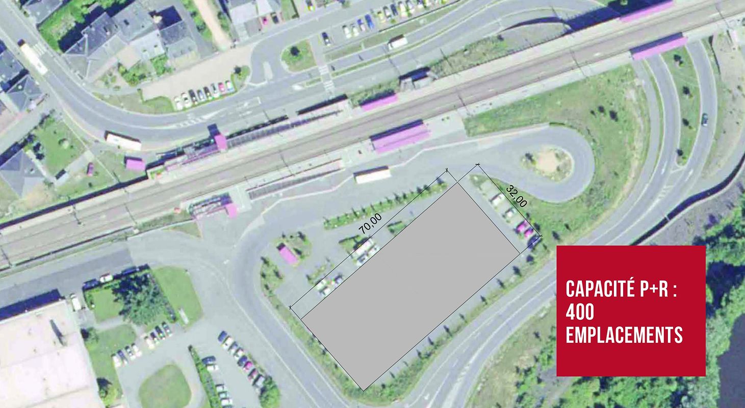15 millions d'euros seront consacrés à l'aménagement et au P+R de 400 places de la gare de Bascharage-Sanem.