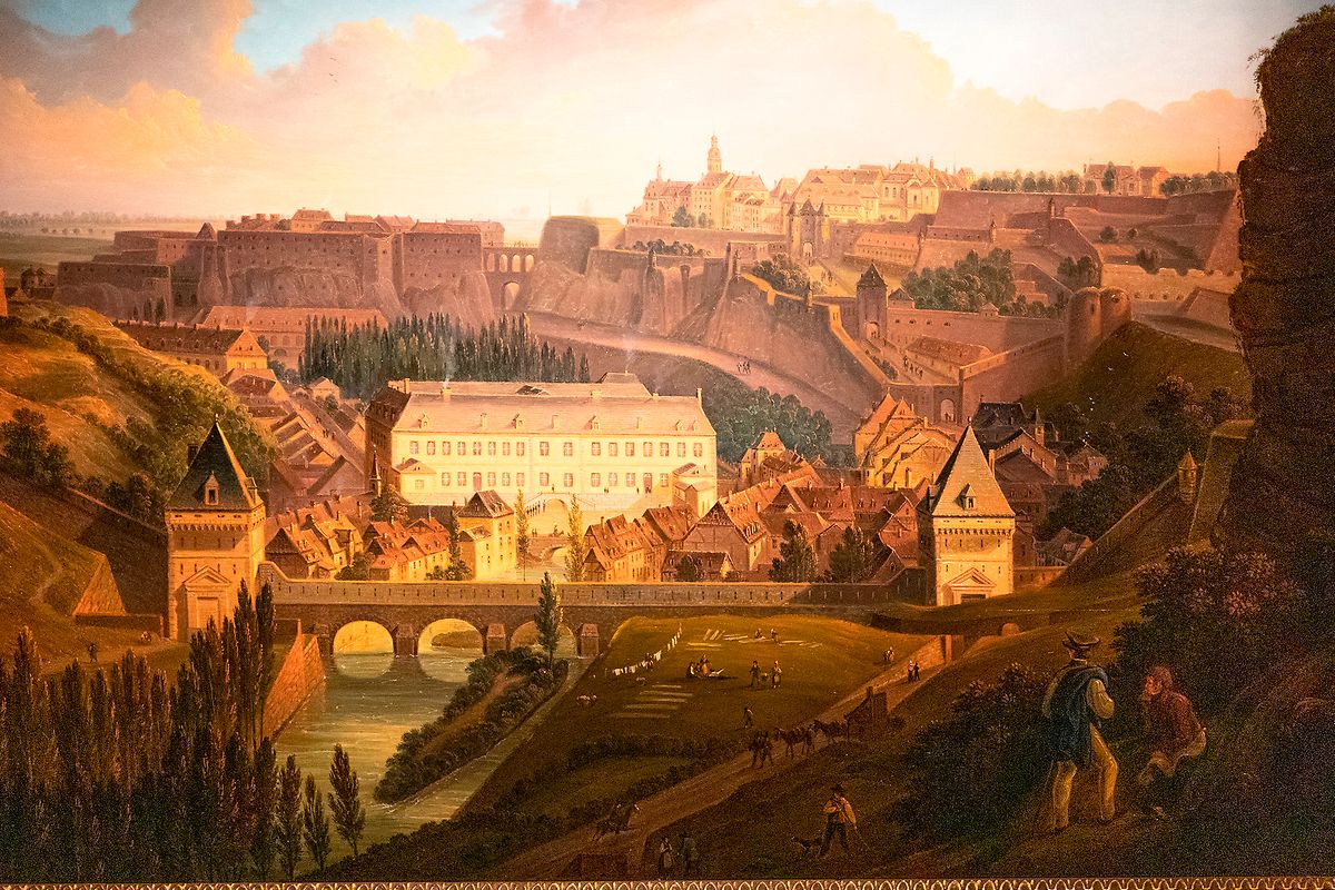 Vue de la forteresse par le peintre de Coblence Johannes Jakob Diezler. D'autres ont choisi le même point de vue, notamment les peintres Jean-Baptiste Fresez et Michel Engels.