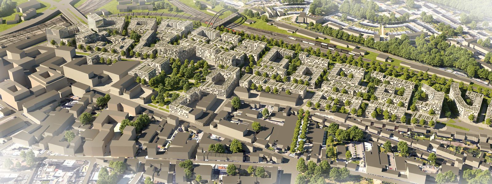 Le vaste projet sur le site de 18 hectares des sociétés Paul Wurth et Heintz van Landewyck créera des logements pour 4.000 personnes du côté de Hollerich. C'est l'un des grands projets sur lesquels mise la Ville pour tenter d'atténuer la pression liée au logement.  
