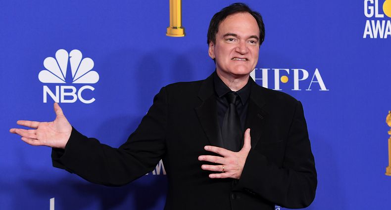 BEVERLY HILLS, CALIFORNIA - JANUARY 05: Quentin Tarantino poses in the press room during the 77th Annual Golden Globe Awards at The Beverly Hilton Hotel on January 05, 2020 in Beverly Hills, California.   Kevin Winter/Getty Images/AFP
== FOR NEWSPAPERS, INTERNET, TELCOS & TELEVISION USE ONLY ==
