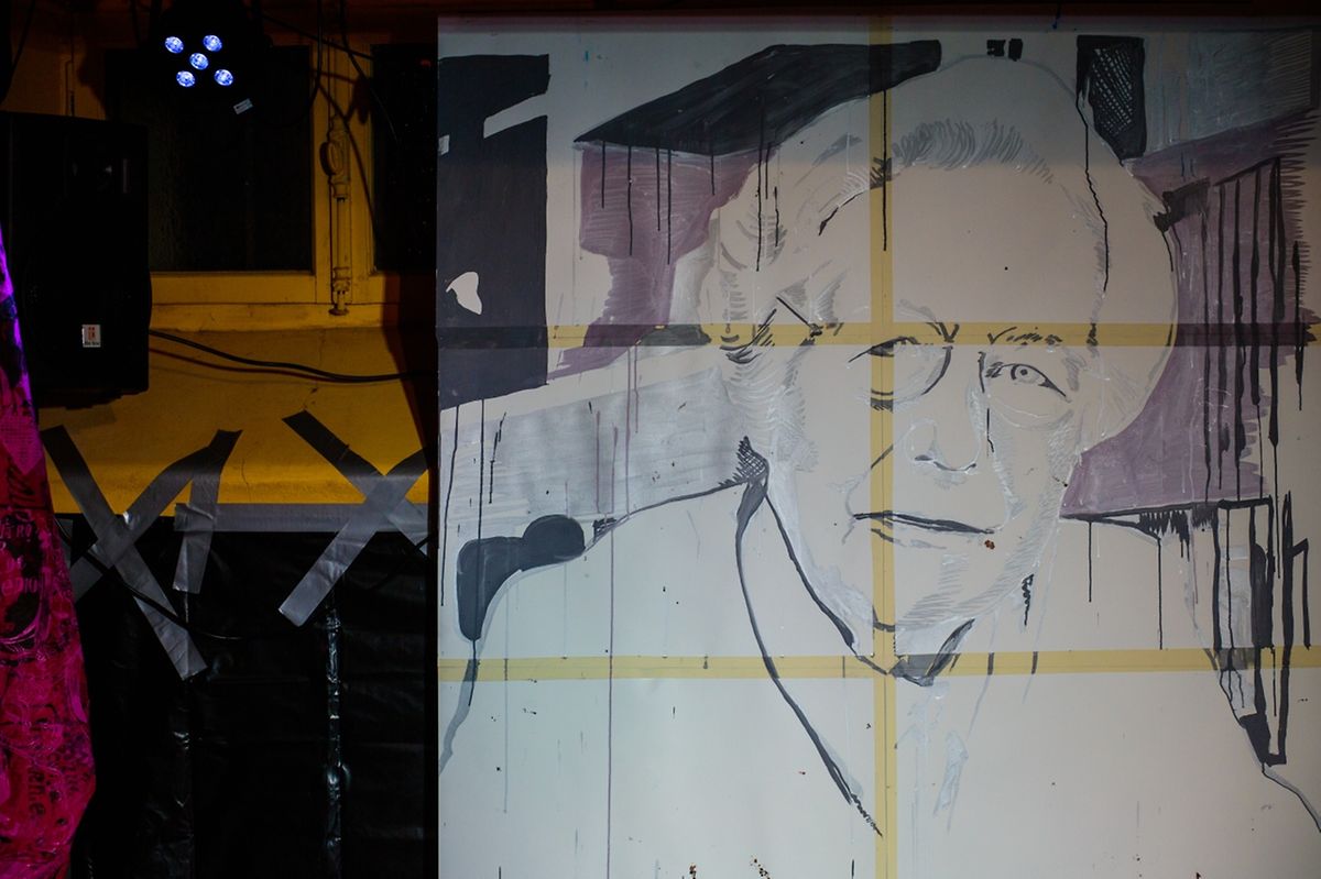 Die luxemburgische Dichterin Anise Koltz, porträtiert von Perdo Amaral und Ivo Bassini. 