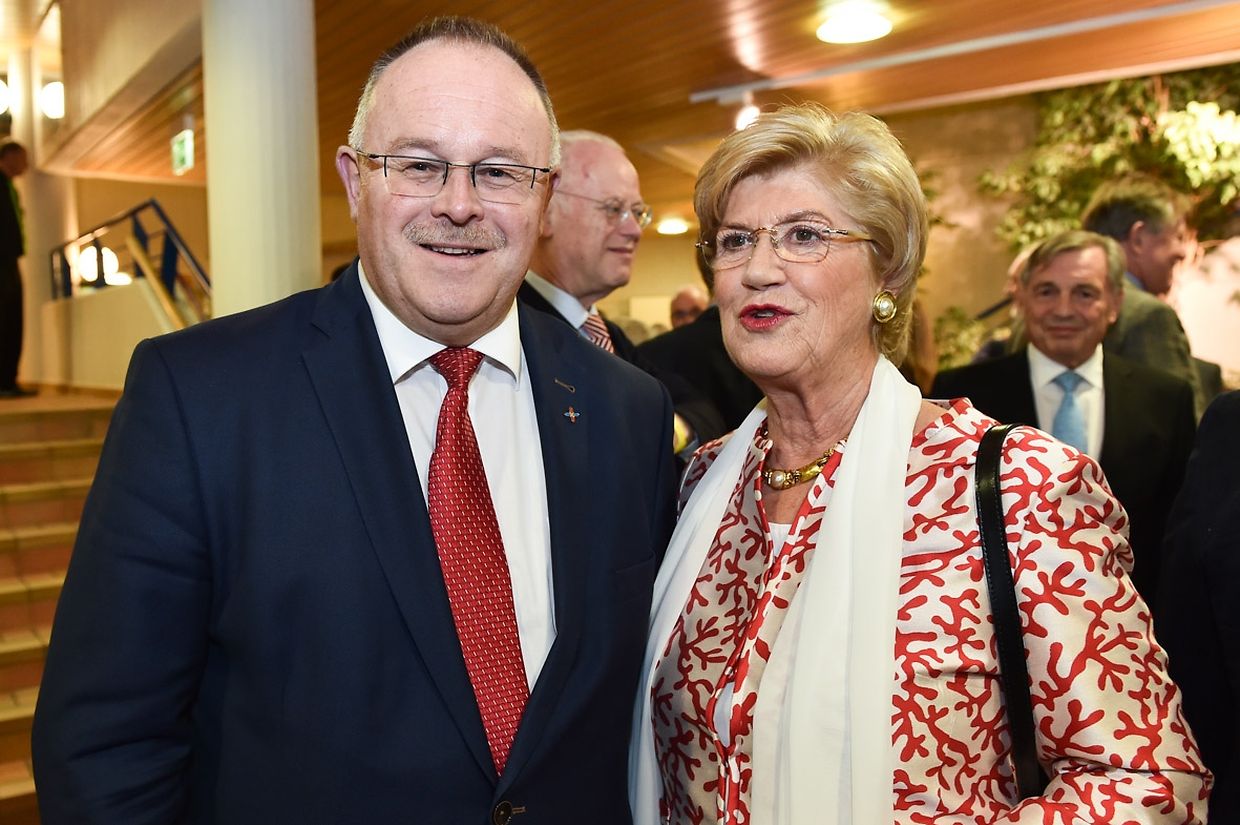 Sportminister Romain Schneider und Simone Beissel (Sportschöffin der Stadt Luxemburg)