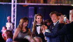 Tessy Antony mit Ehemann Frank Floessel und Sohn Theodor