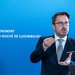 IPO , PK Xavier Bettel et Romain Schneider , Coronagesetz , Covid-19 , Coronakrise , Sars-Cov-2 , Foto:Guy Jallay/Luxemburger Wort
