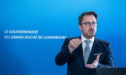 IPO , PK Xavier Bettel et Romain Schneider , Coronagesetz , Covid-19 , Coronakrise , Sars-Cov-2 , Foto:Guy Jallay/Luxemburger Wort
