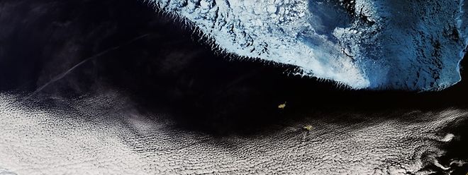 Die Beringsee, ein Randmeer zwischen Alaska und Russland, wurde am 18. Dezember 2018 Schauplatz eines Meteoriteneinschlags.