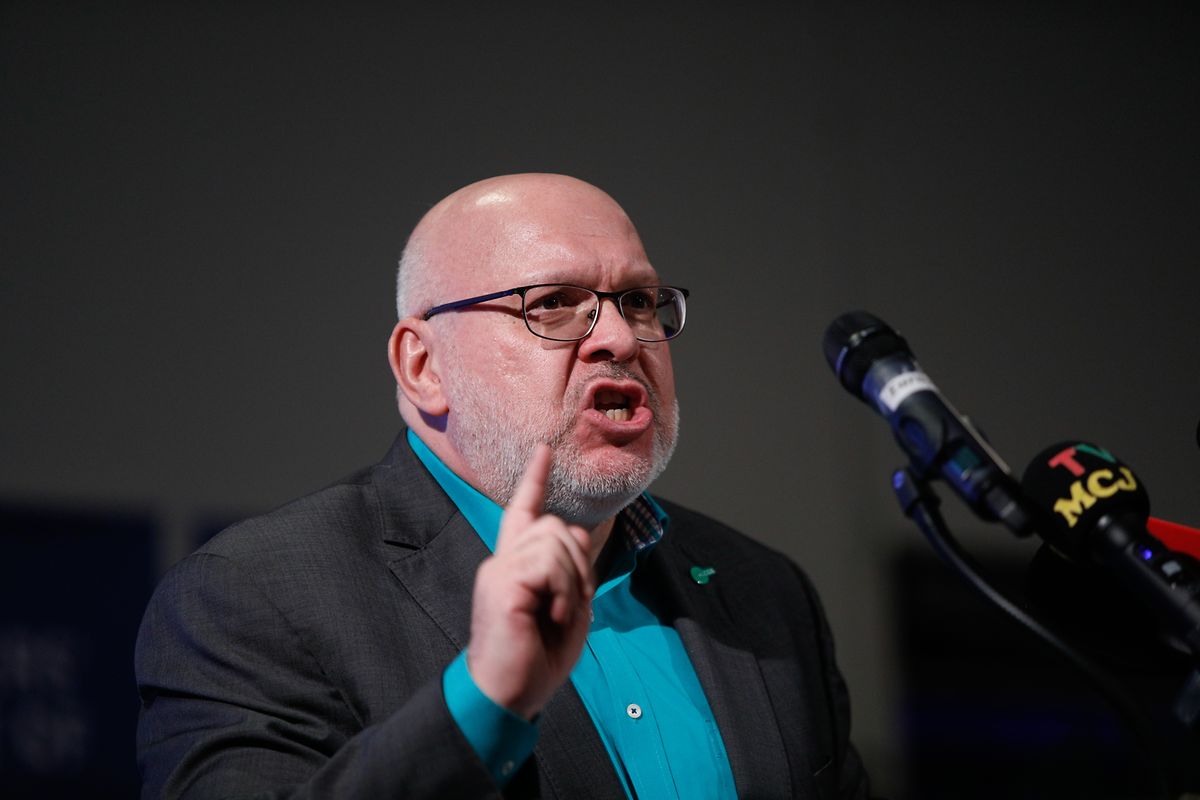 LCGB-Präsident Patrick Dury warnte in seiner Rede vor der Zerschlagung des Sozialdialogs. 