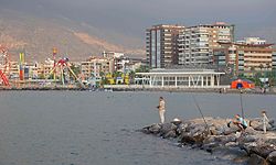 A general view shows the southern Turkish port city of Iskenderun on August 6, 2022. (Photo by OMAR HAJ KADOUR / AFP)