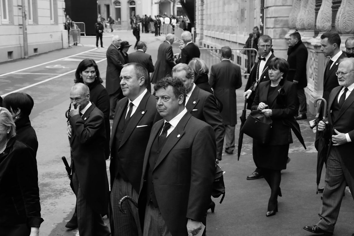 Lokales, Online, Kathedrale, Staatsbegräbnis Großherzog Jean, funérailles Grand-Duc Jean, Eingang Kathedrale,