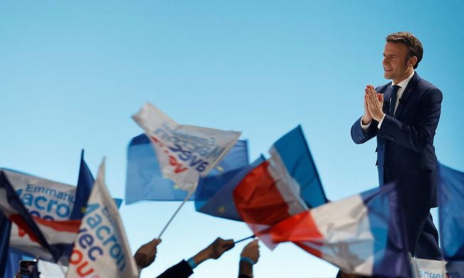 Emmanuel Macron is running against far-right candidate Marine Le Pen