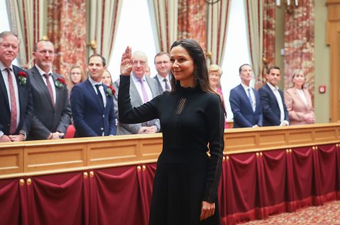 Das neue Gesicht am Krautmarkt: Die Grünen-Abgeordnete Semiray Ahmedova wurde am Dienstag vereidigt.