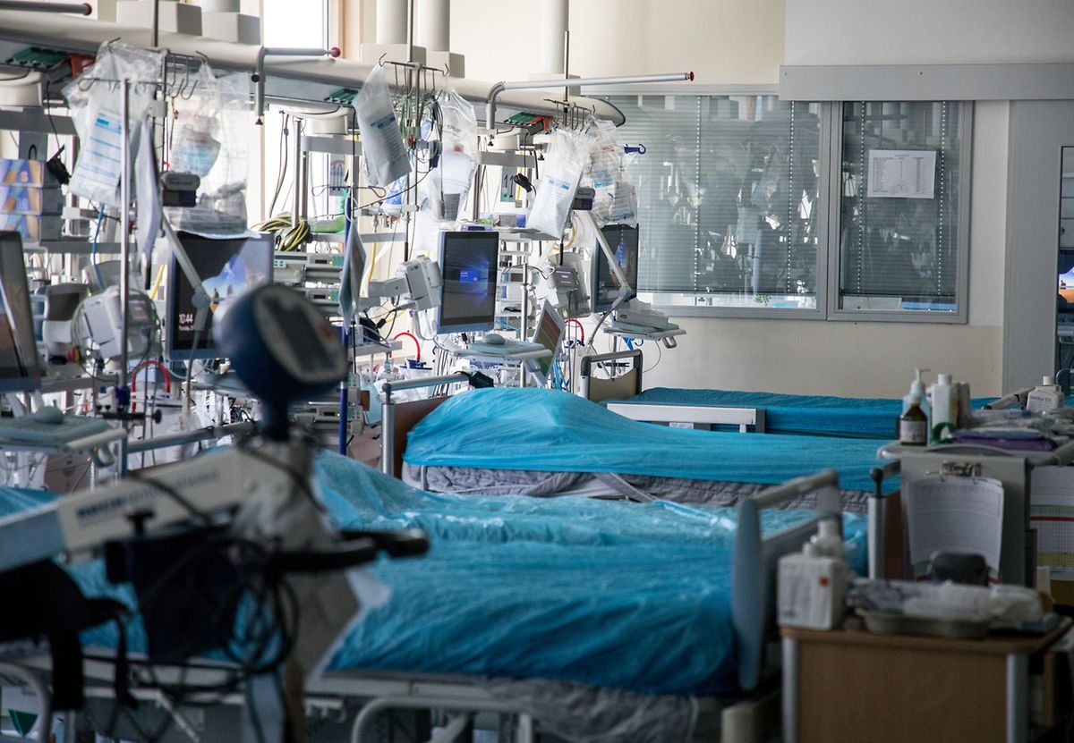 Empty ICU beds at Robert Schuman Hospital in Kirchberg Photo: Guy Jallay