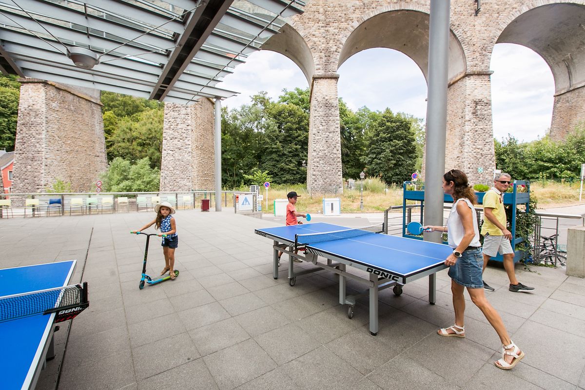 Try your hand at table tennis at Vianden youth hostel