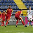 Danel Sinani (Luxemburg #9) erzielt das Tor zum 1:2 / Fussball, UEFA Nations League 2020/21, Saison 2020-2021, 4. Spieltag, Gruppe C / 13.10.2020 /Montenegro - Luxemburg (Crna Gore vs Luxembourg) / Stadion pod Goricom, Podgorica /Foto: Ben Majerus