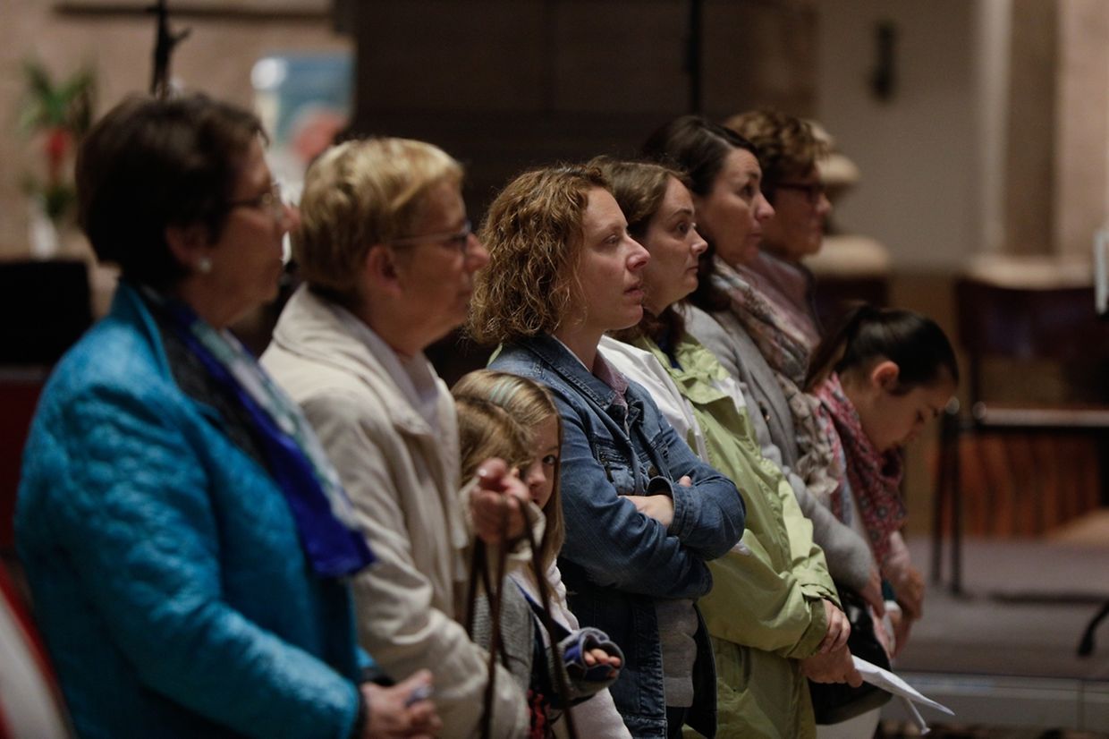 Messe für Kordall Sainte - Barbe (Kéinzig, Féngeg) und die neuen Pfarreien: "Mess – Réibierg Sainte - Famille" (Äischdall, Garnech-Koler-vun der Mess).