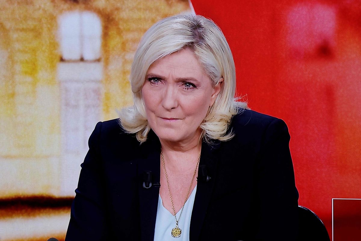 Marine Le Pen s'est efforcée d'être compatissante.