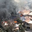 29.09.2022, USA, Sanibel: Ein Haus brennt nachdem Hurrikan «Ian» über das Gebiet gezogen war. Foto: Joe Cavaretta/Sun Sentinel via ZUMA Press Wire/dpa +++ dpa-Bildfunk +++