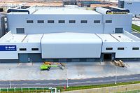 Die erste Produktionsanlage des neuen BASF-Standorts in Zhanjiang. 