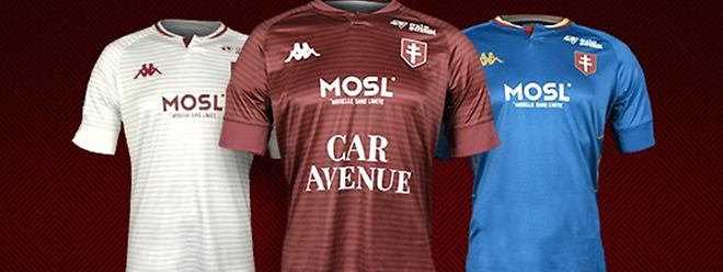 Les trois maillots avec lesquels les Messins joueront lors de la saison prochaine.
