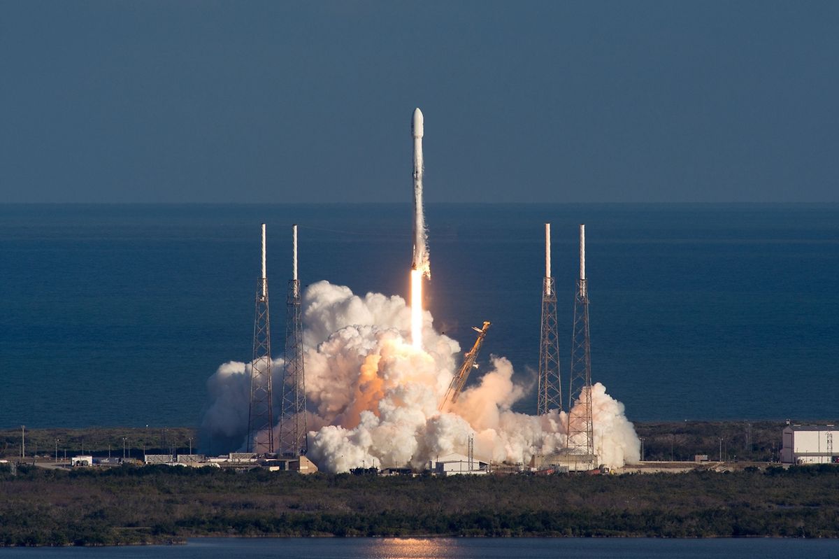 GovSat-1: Launched in January aboard SpaceX Falcon 9 rocket from Cape Canaveral Air Force Station in US (photo: SpaceX)