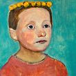 "Halbfigur eines Mädchens mit gelbem Kranz im Haar" ist eines der zentralen Werke der aktuellen Modersohn-Becker-Retrospektive in der Villa Vauban. 