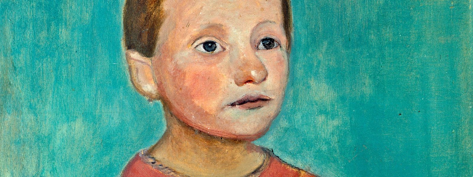 "Halbfigur eines Mädchens mit gelbem Kranz im Haar" ist eines der zentralen Werke der aktuellen Modersohn-Becker-Retrospektive in der Villa Vauban. 