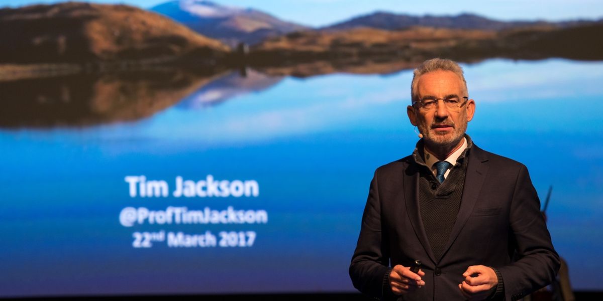 Tim Jackson hielt einen Vortrag bei der "SpringBreak". 