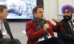 Xavier Bettel em Davos, 2018.