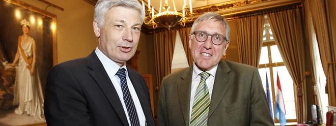 Un mariage entre le CSV qui sera emmené par Claude Wiseler (à gauche) et le parti des Verts qu'incarne le ministre du Développement durable, François Bausch, est de plus en plus attendu par les électeurs au vu de ce nouveau sondage. 