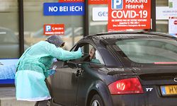 Lokales,Drive-In Corona Teststelle in Marnach.Laboratoires Réunis. Foto: Gerry Huberty/Luxemburger Wort