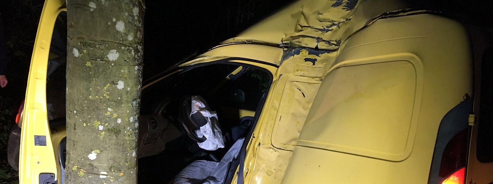 Der Fahrer wurde bei dem Unfall verletzt.