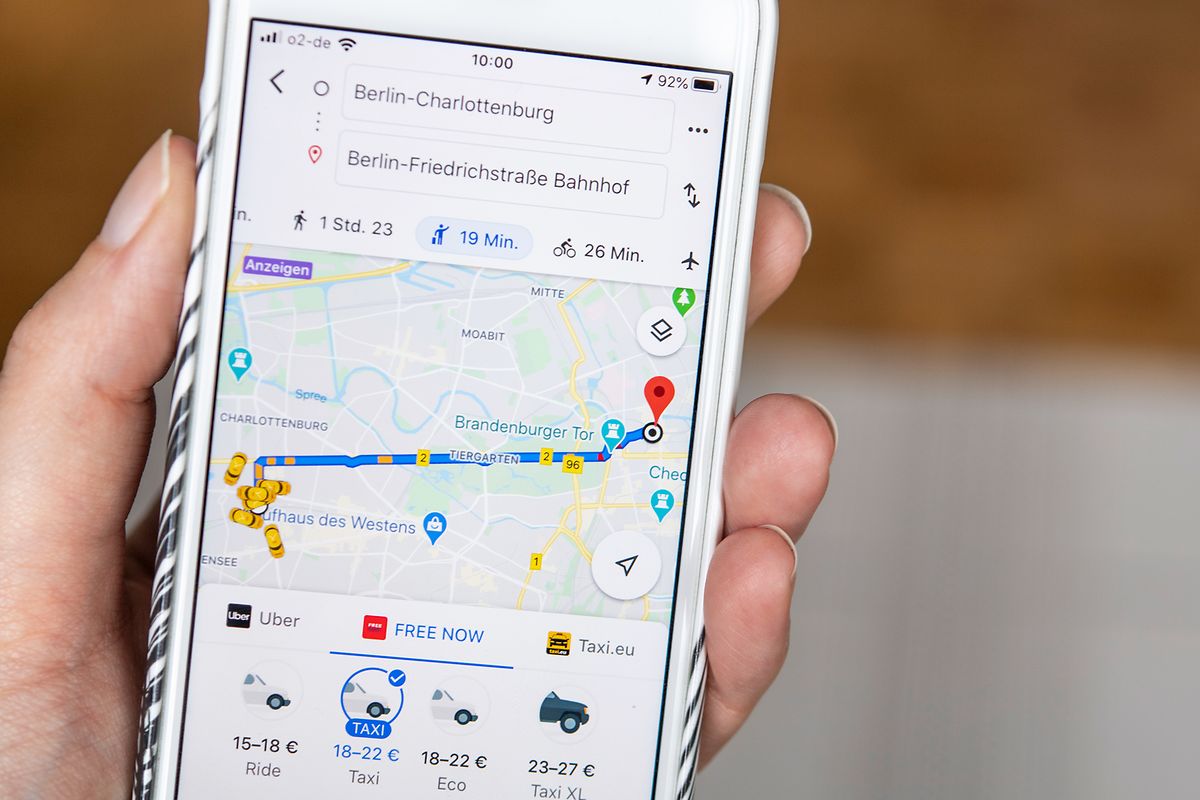 Taxi benötigt? In Google Maps kann man gleich eines bestellen und den Weg auch noch mitverfolgen.