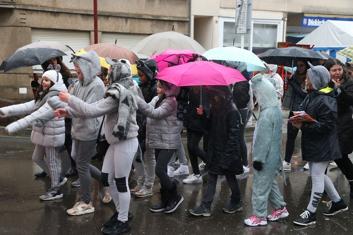 Am Sonntag sind die Karnevalisten durch die Straßen von Schifflingen gezogen. 