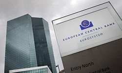 The European Central Bank (ECB) headquarters building is pictured ahead of the start of the press conference on the eurozone's monetary policy in Frankfurt am Main, western Germany on February 2, 2023. (Photo by Daniel ROLAND / AFP)