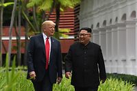 US-Präsident Donald Trump und Nordkoreas Machthaber Kim Jong-un trafen sich am 12. Juni in Singapur.