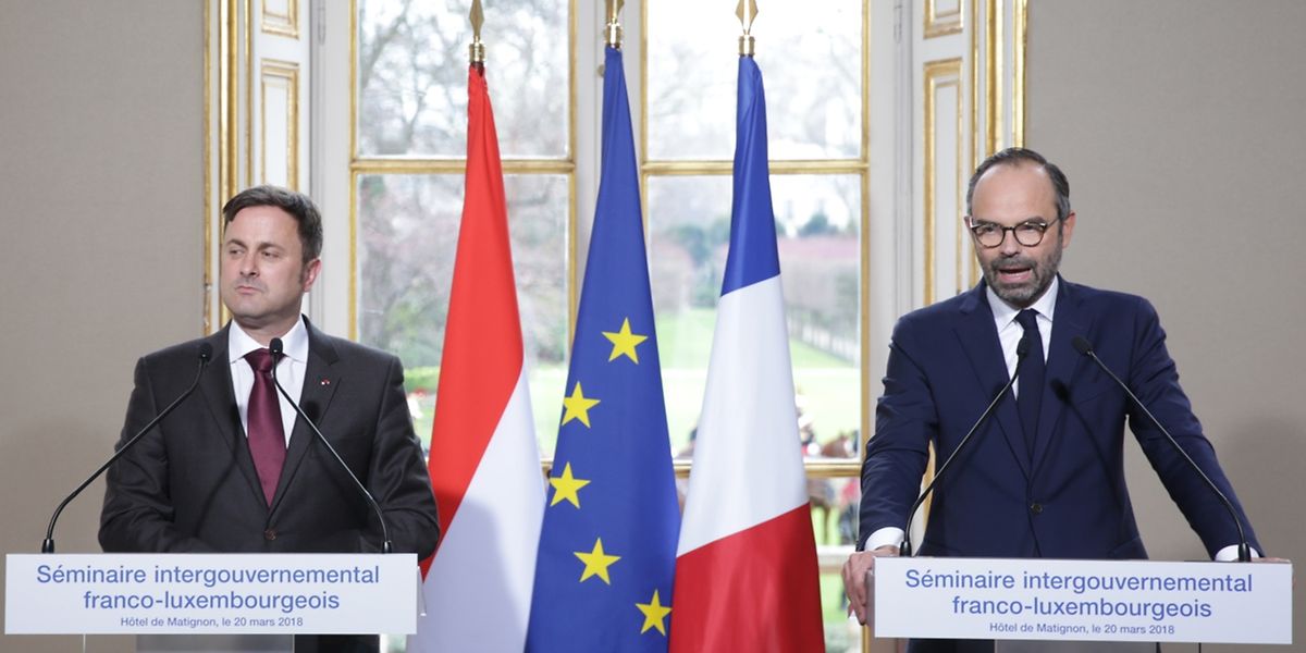 A Matignon, Xavier Bettel et Edouard Philippe ont fait le point sur les relations bilatérales.