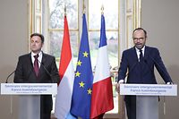 A Matignon, Xavier Bettel et Edouard Philippe ont fait le point sur les relations bilatérales.