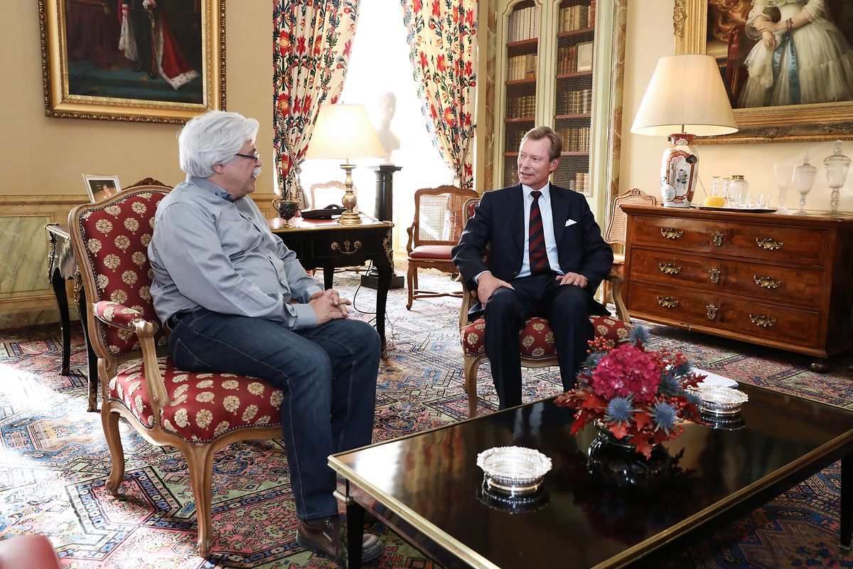 Ali Ruckert (KPL) am Montagmorgen beim Großherzog.