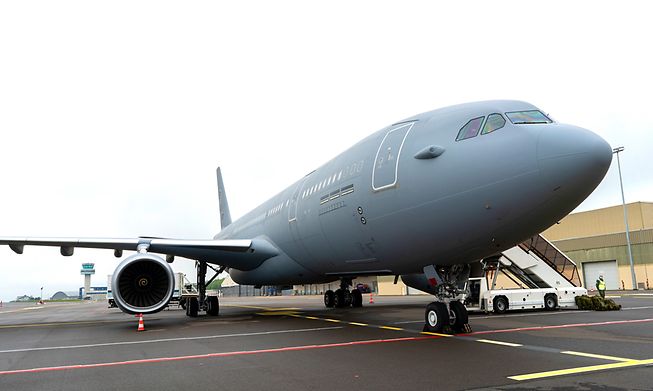 The Airbus A330 on Saturday in Luxembourg