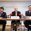 Besorgte Ärztevertreter: AMMD-Generalsekretär Guillaume Steichen, Präsident Alain Schmit, und Vorstandsmitglied Philippe Wilmes (v.l.n.r)