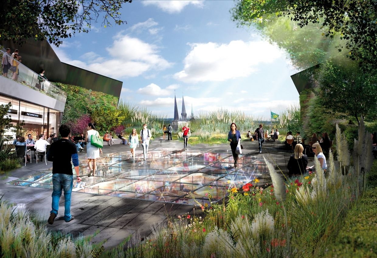 Au pied du restaurant Manko, une terrasse et un jardin ouverts au public offriront un panorama unique sur la ville.