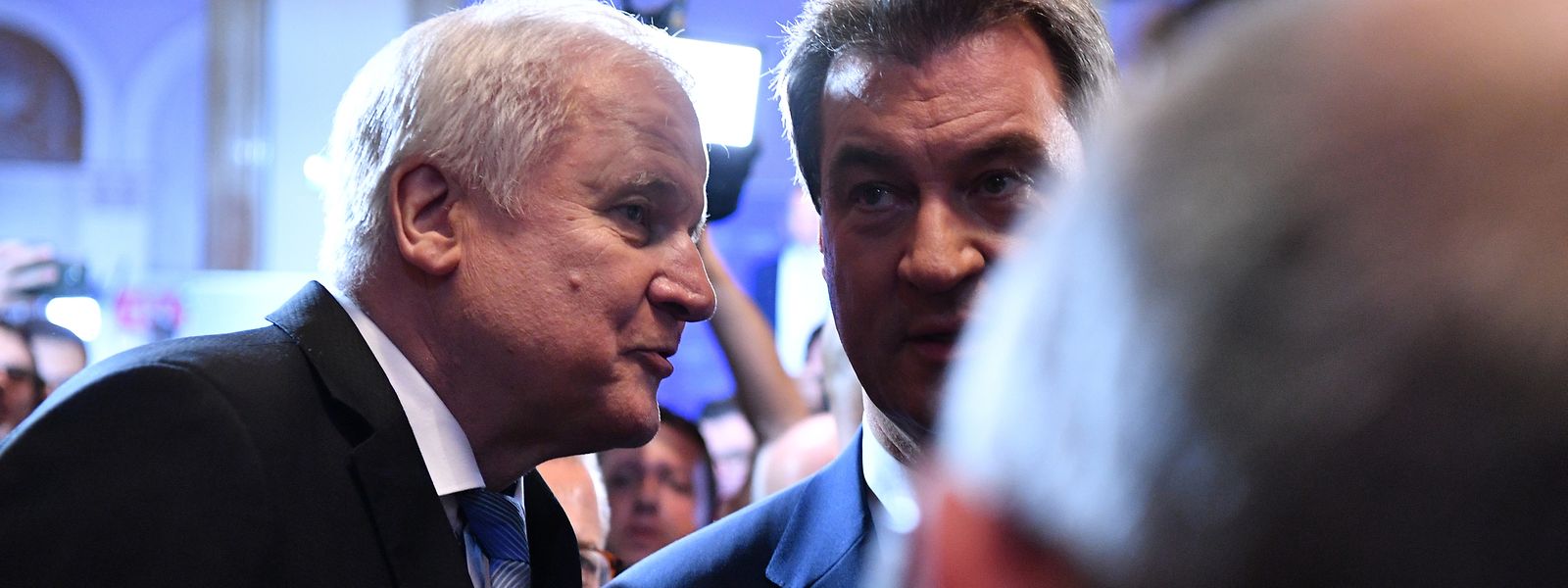 Horst Seehofer (l),  mit Markus Söder.