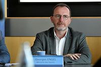 Georges Engel, ministre des Sports. Présentation des mesures d’économies d’énergie, Coque. Coque, Luxembourg. Foto : Stéphane Guillaume
