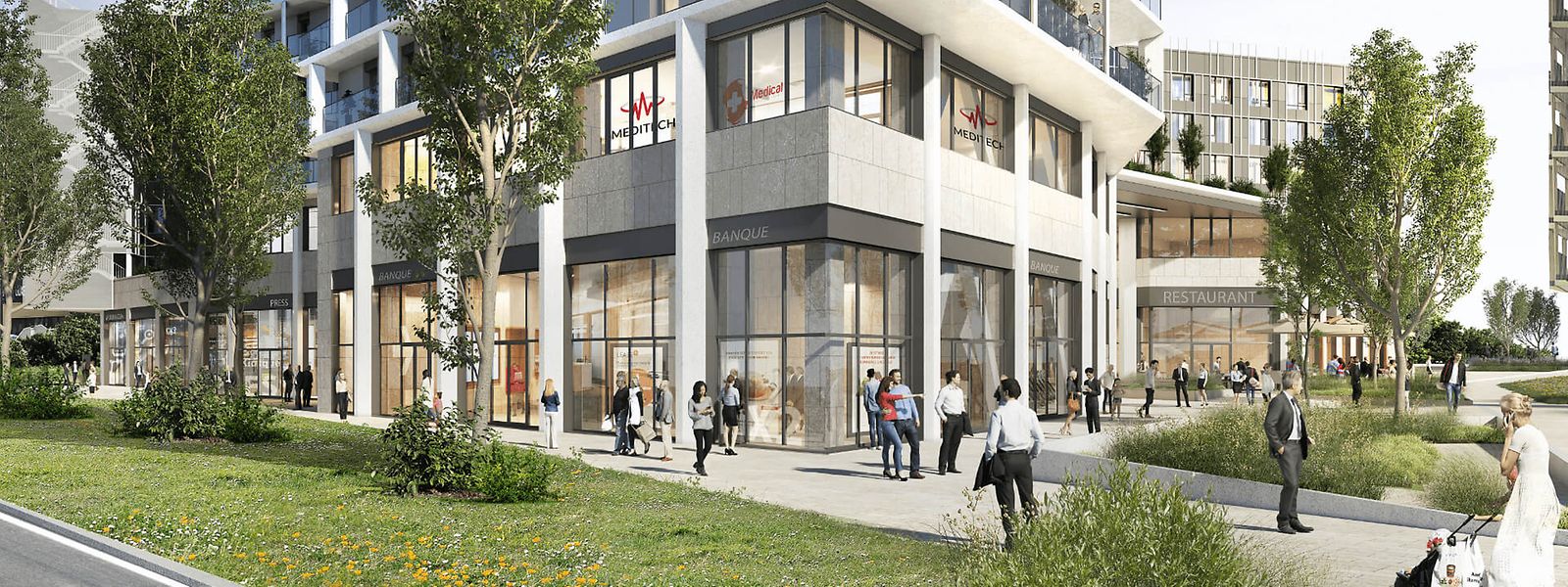 Le futur complexe doit rassembler des logements, mais aussi des commerces de proximité et des bureaux. Le tout, face à la gare de Differdange.