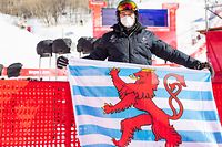 BEIJING, Winter Olympics 16. February 2022; Yanqing National Alpine Skiing Centre, Matthieu OSCH, (Lux), SLALOM Men, DNF, photo and copyright  © ATP Jun QIAN