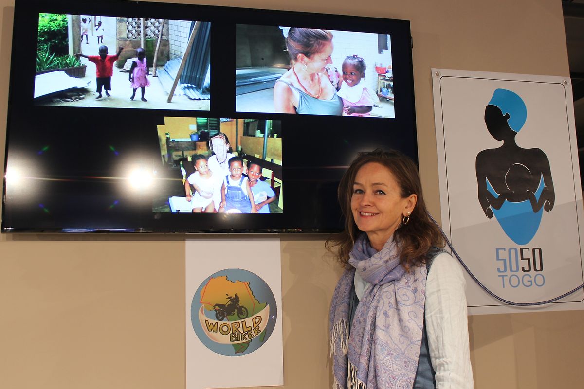 Claire Ballerini, fundadora da associação 'Togo 50-50'.