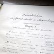 15.1. Staatsarchiv / Konstitution 1868 / Originaldokument / Crise Constitutionelle / Verfassung / Verfassungsaenderungen foto: Guy Jallay 