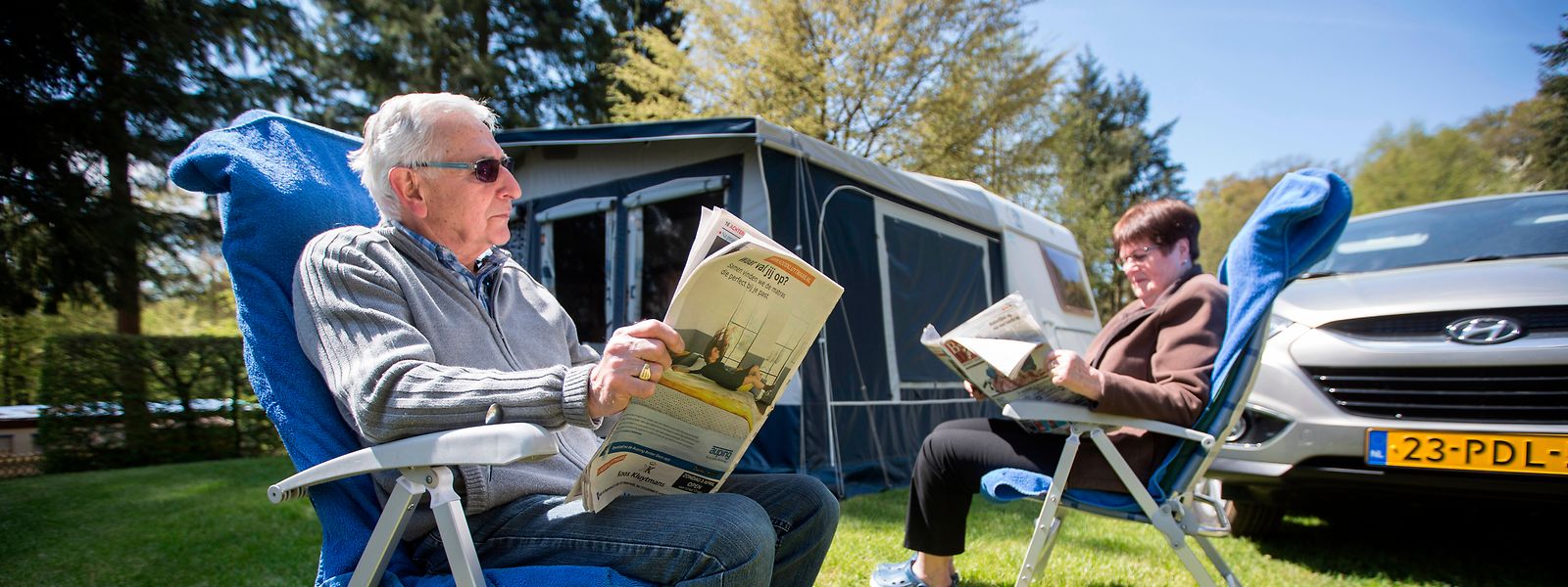 Übernachtungsgäste wie diese niederländischen Touristen auf dem Campingplatz La Pinède in Consdorf sollen künftig einen kleinen finanziellen Beitrag leisten.